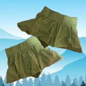 Green Free People Movement Shorts